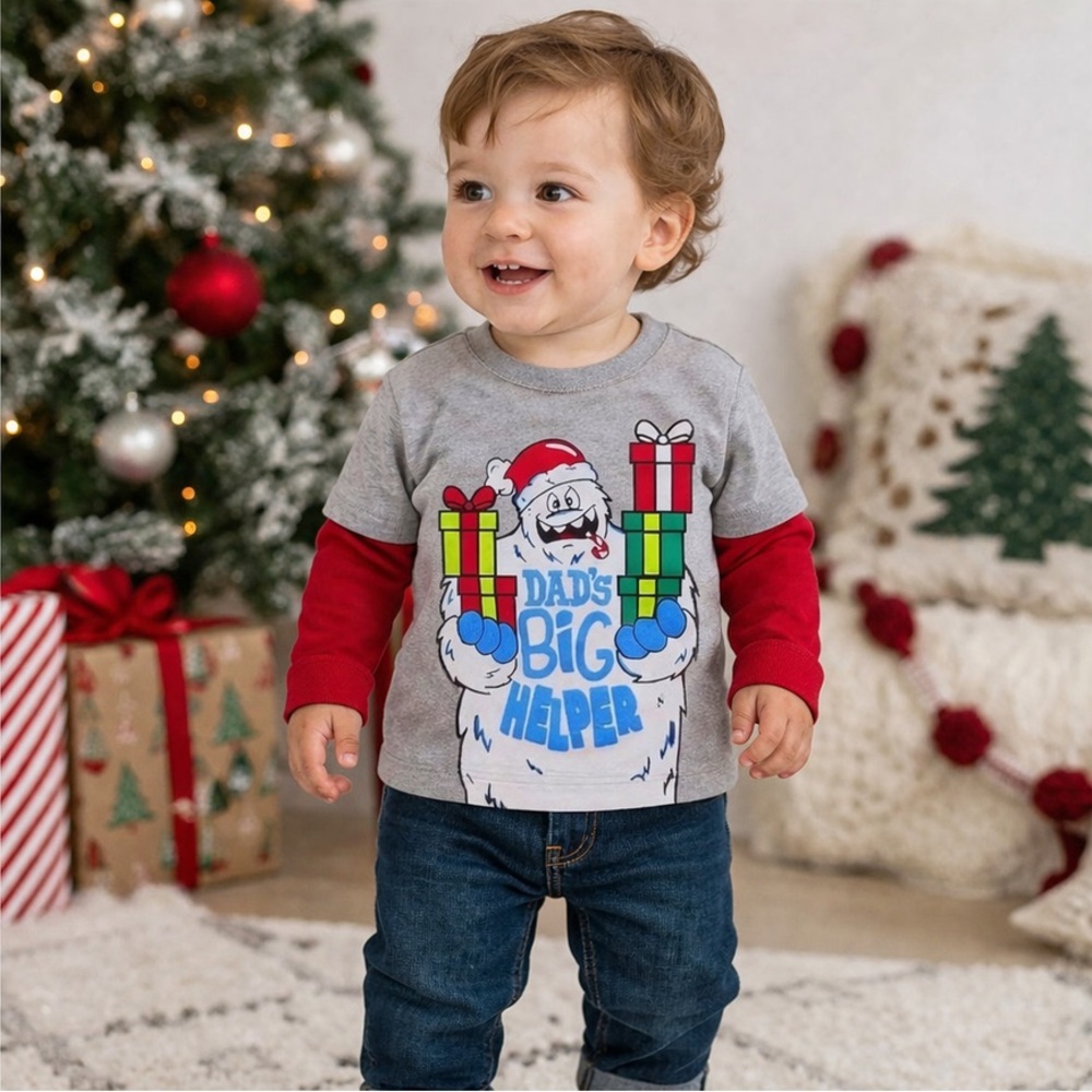 Holiday Time Boys Long Sleeve Tshirt 
New with tags
